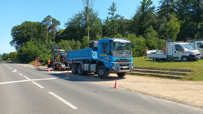 Traaux rue arrivée fleche